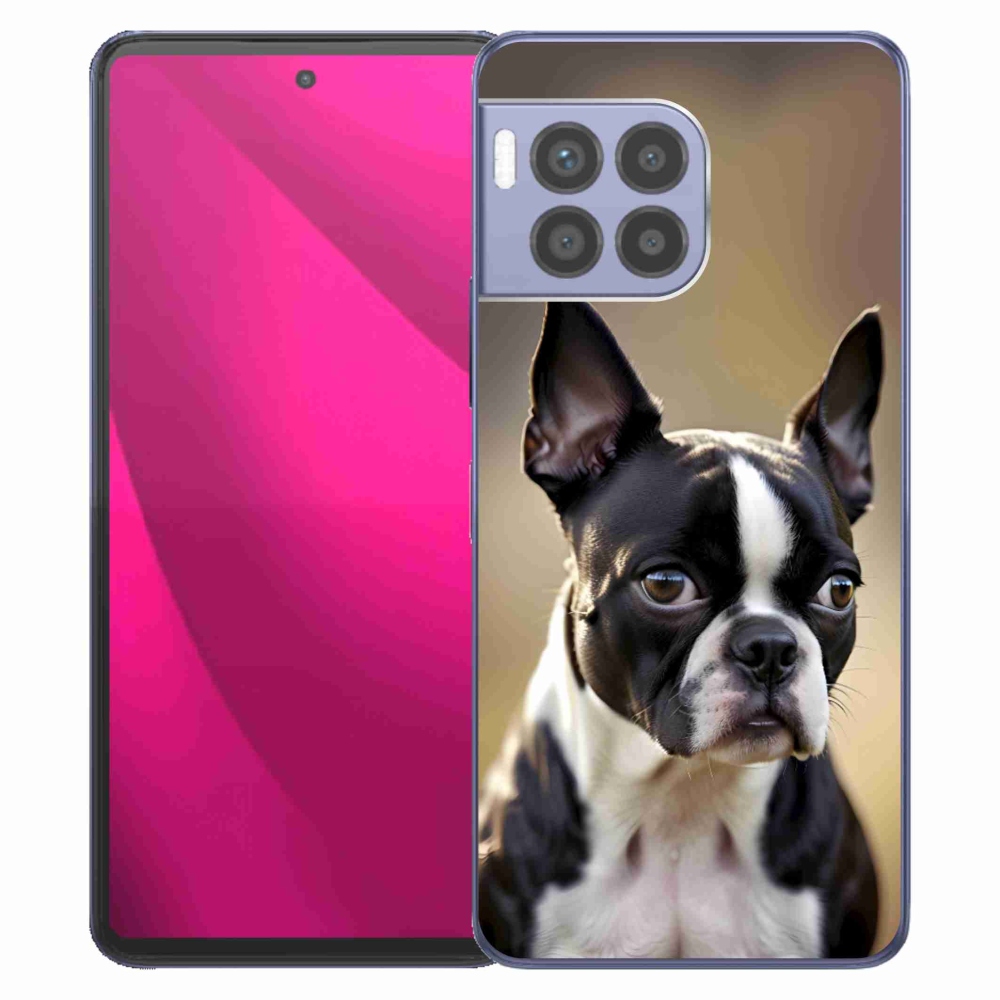 Gélový kryt mmCase na T phone 2 Pro - bostonský teriér