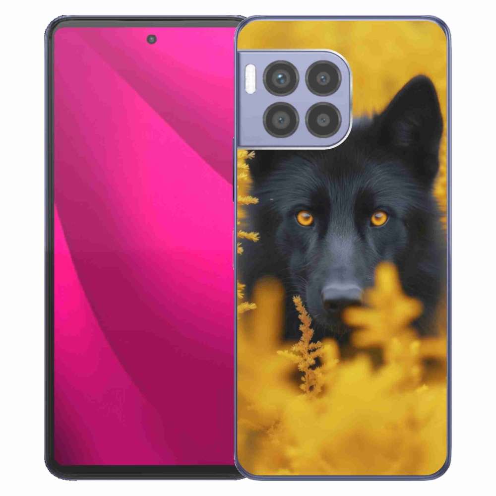 Gélový kryt mmCase na T phone 2 Pro - čierny vlk 2