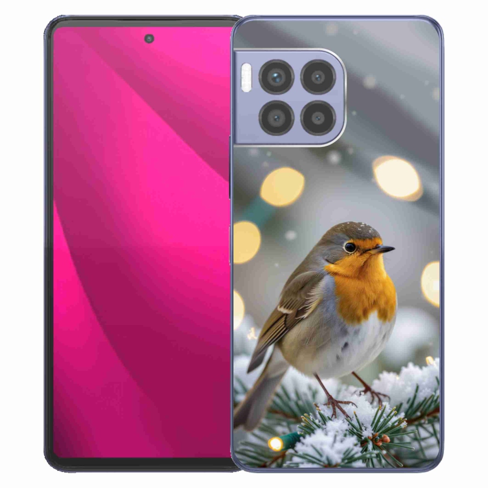 Gélový kryt mmCase na T phone 2 Pro - červienka v zime
