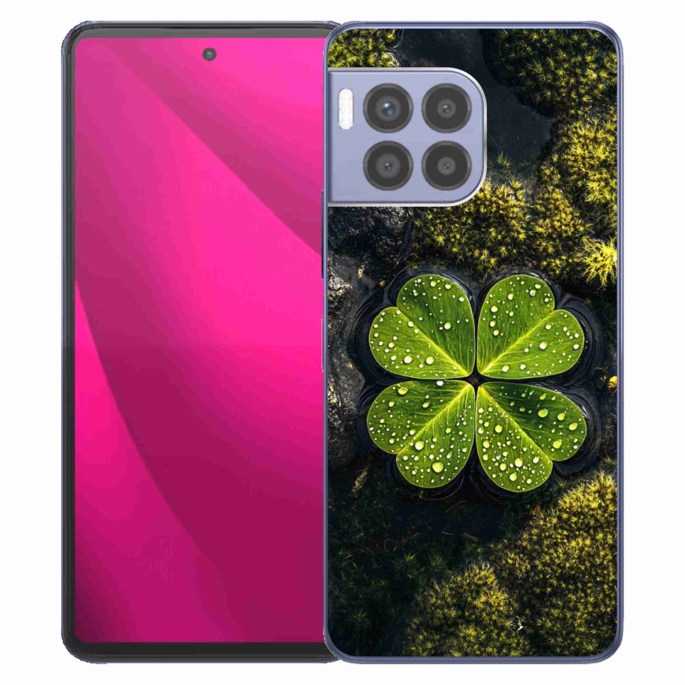 Gélový kryt mmCase na T phone 2 Pro - štvorlístok