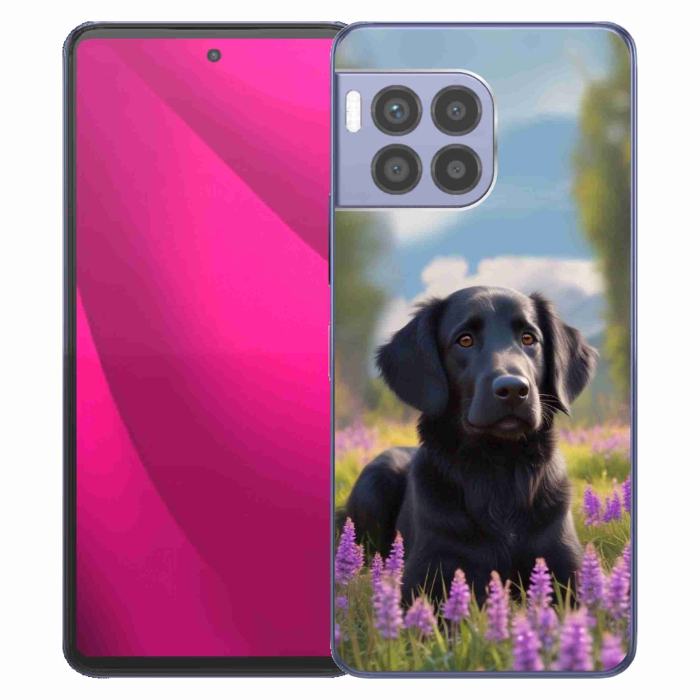 Gélový kryt mmCase na T phone 2 Pro - elegantný čierny retriever