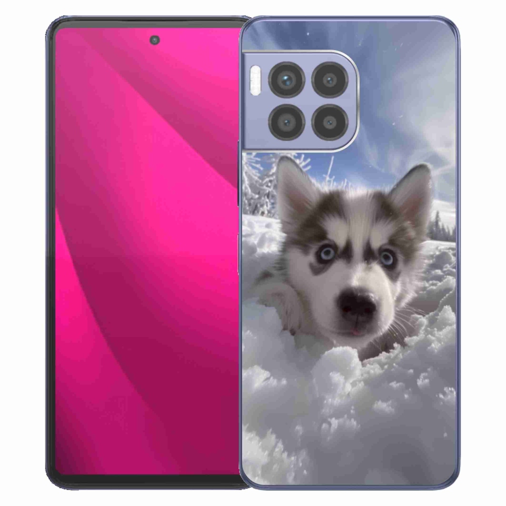 Gélový kryt mmCase na T phone 2 Pro - husky v snehu