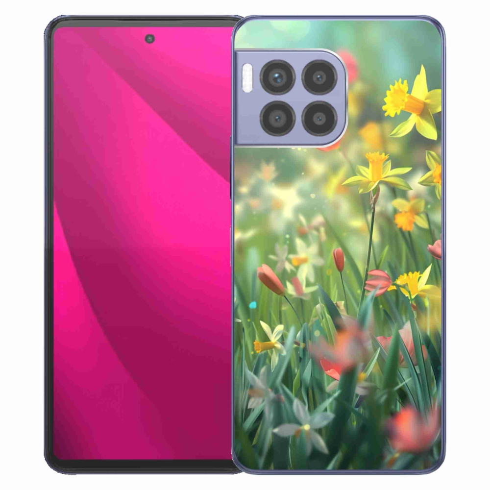 Gélový kryt mmCase na T phone 2 Pro - jarné kvety