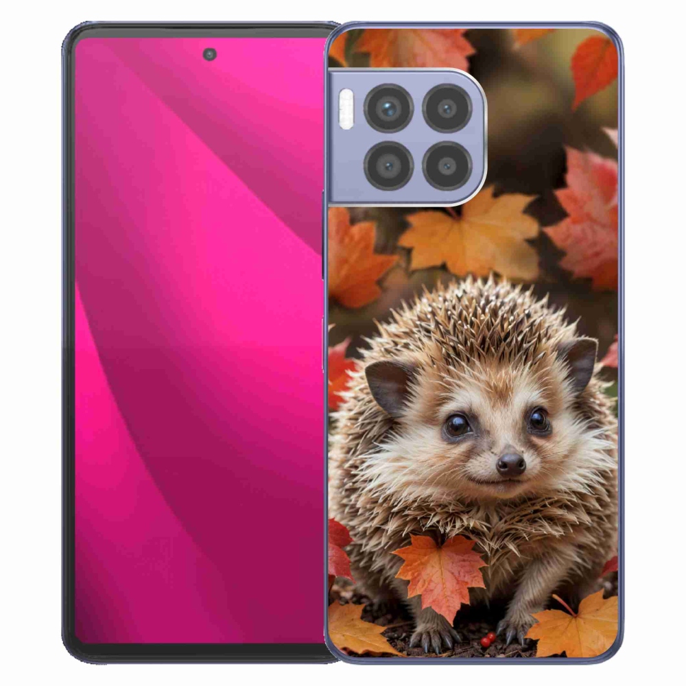 Gélový kryt mmCase na T phone 2 Pro - ježko v lístia