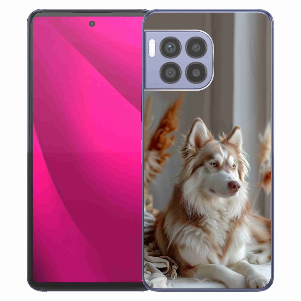 Gélový kryt mmCase na T phone 2 Pro - pokojný sibírsky husky