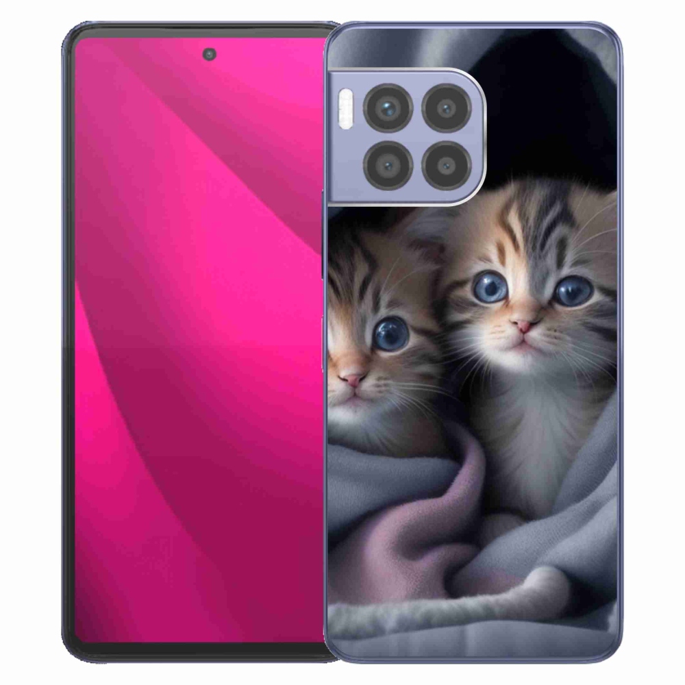 Gélový kryt mmCase na T phone 2 Pro - mačacie duo 2