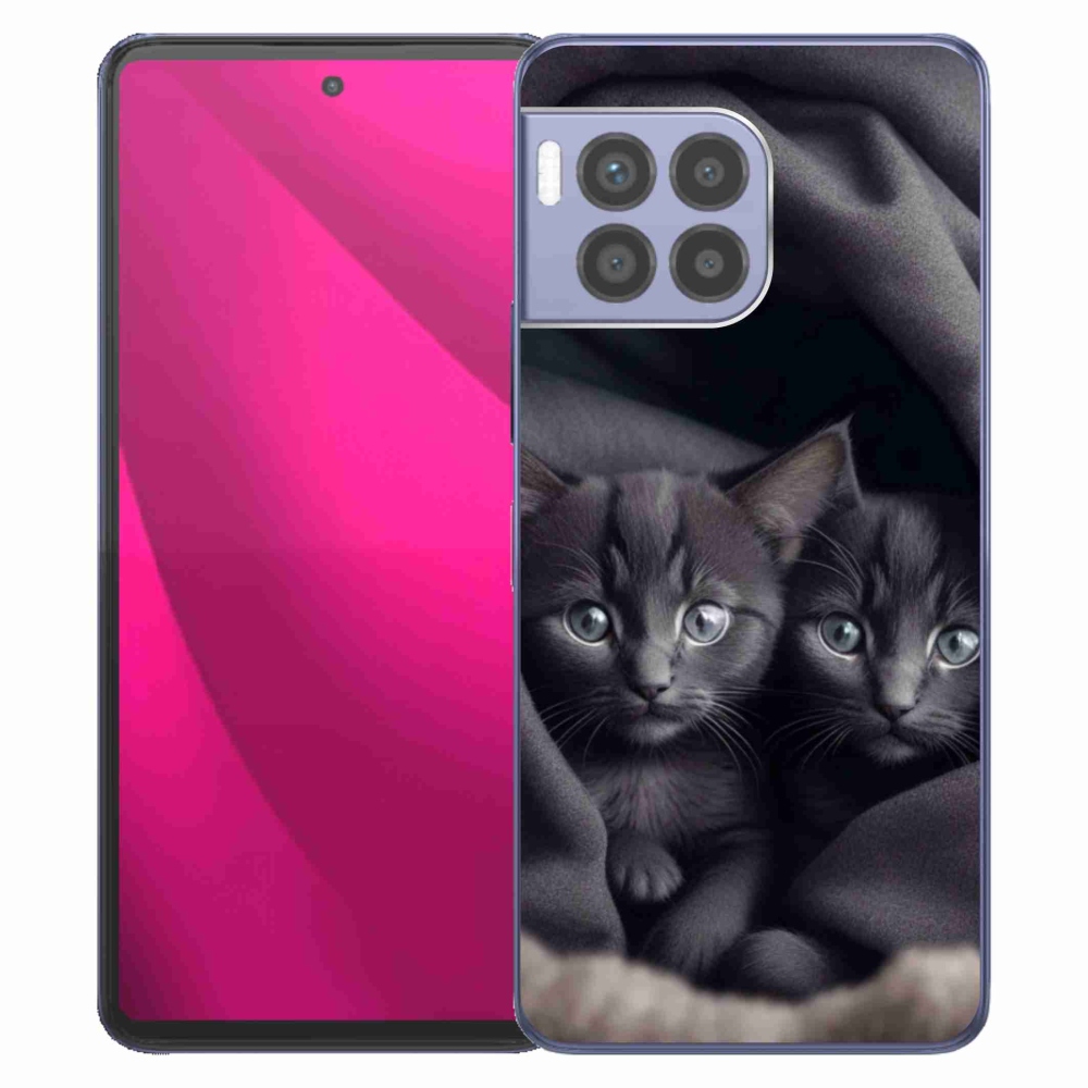Gélový kryt mmCase na T phone 2 Pro - mačacie duo