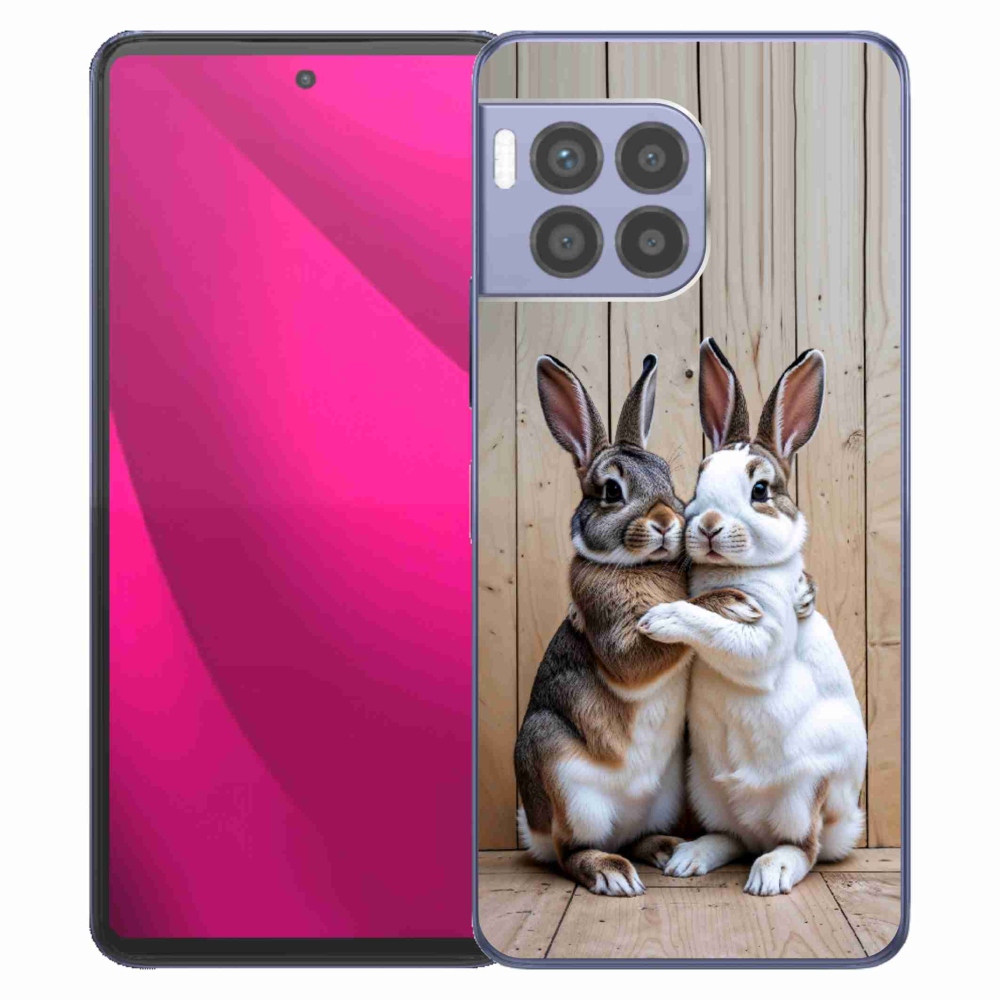 Gélový kryt mmCase na T phone 2 Pro - králičie pár