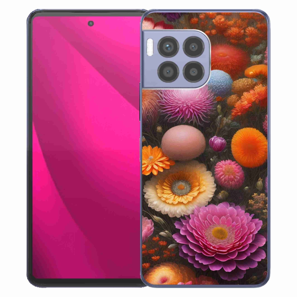 Gélový kryt mmCase na T phone 2 Pro - kvetinová kompozícia