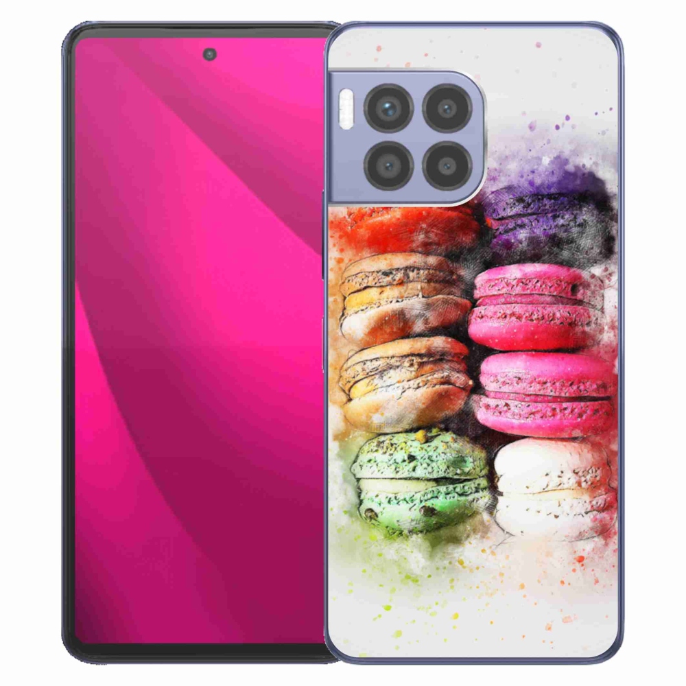 Gélový kryt mmCase na T phone 2 Pro - makrónky