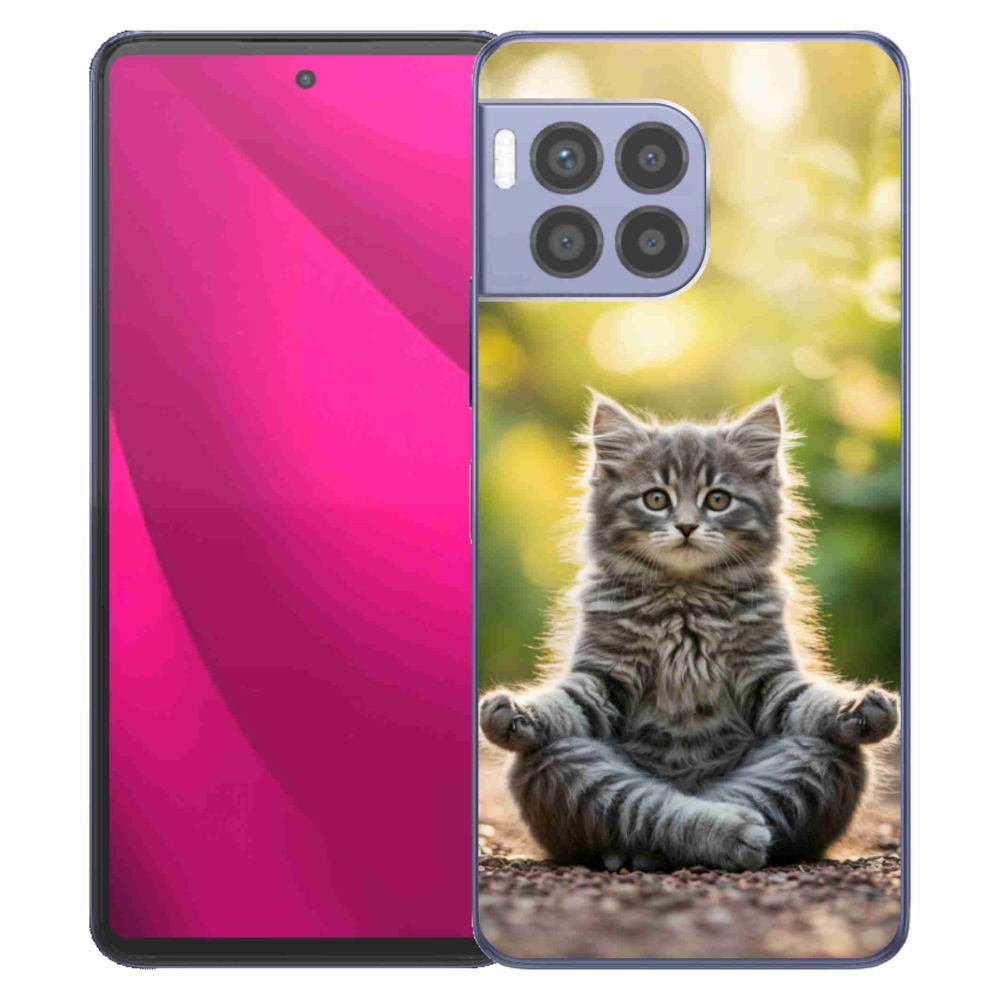 Gélový kryt mmCase na T phone 2 Pro - meditujúce mačiatko