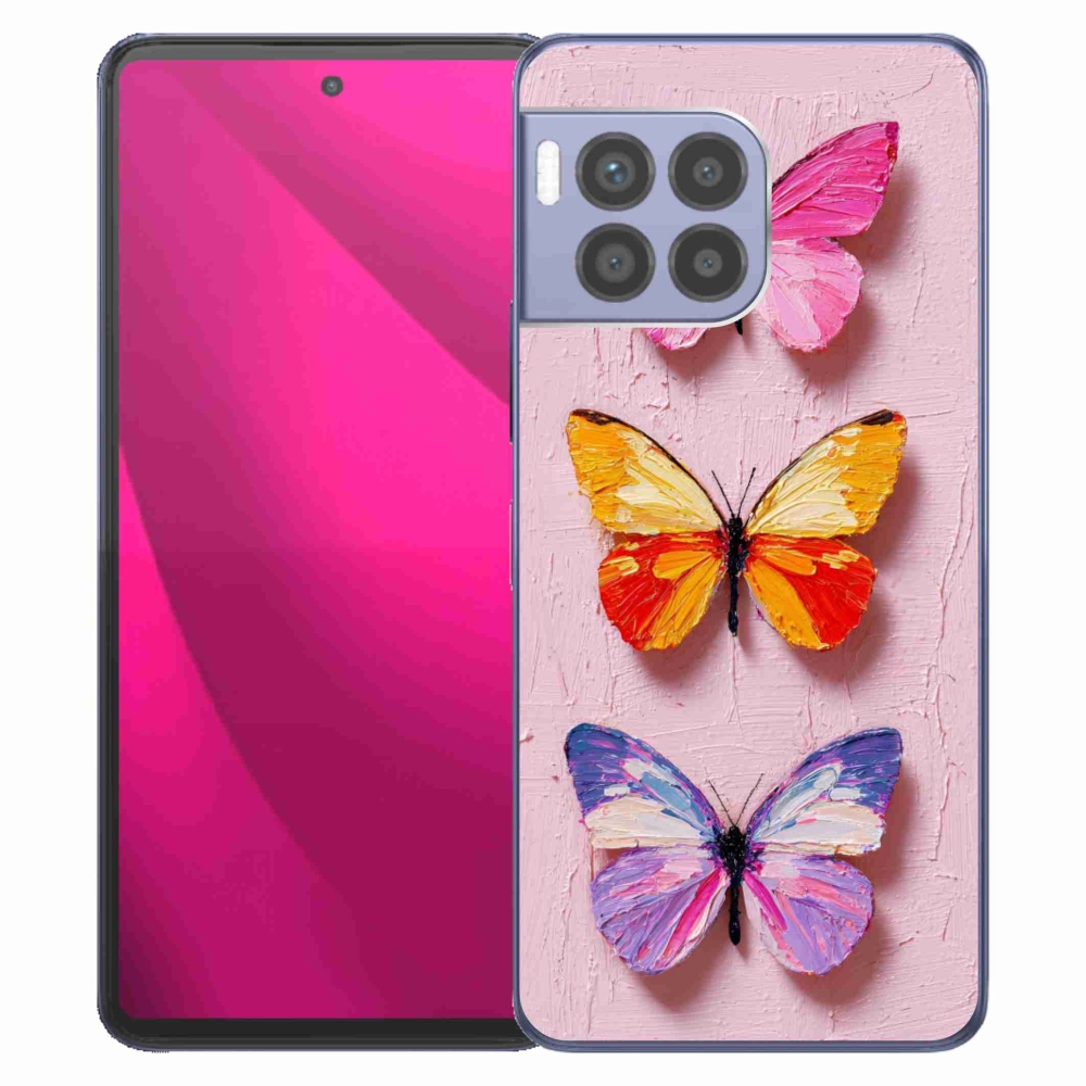 Gélový kryt mmCase na T phone 2 Pro - motýlia trojica