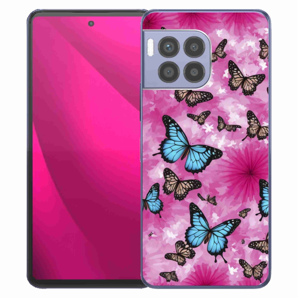 Gélový kryt mmCase na T phone 2 Pro - motýlia záhrada