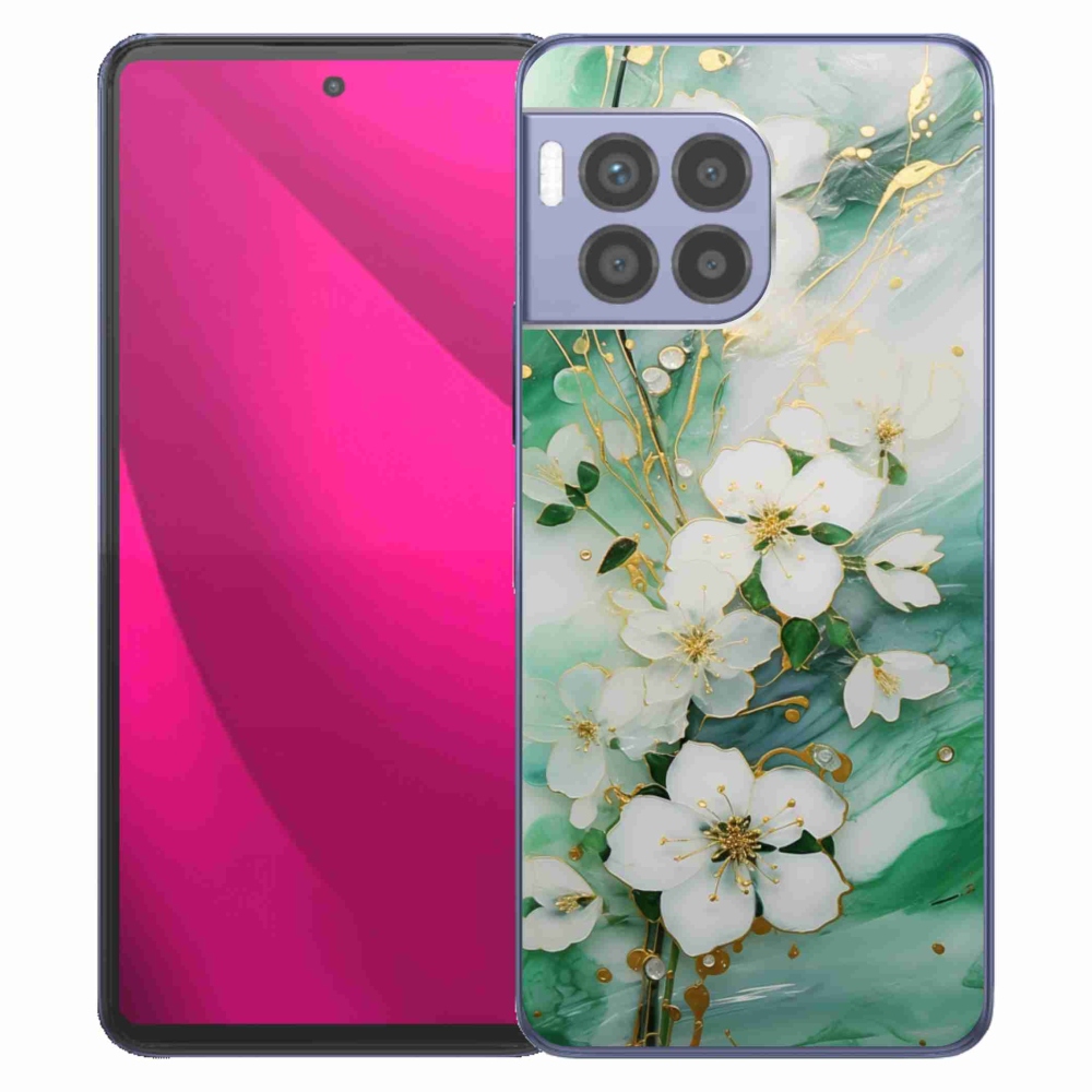 Gélový kryt mmCase na T phone 2 Pro - nežné kvety
