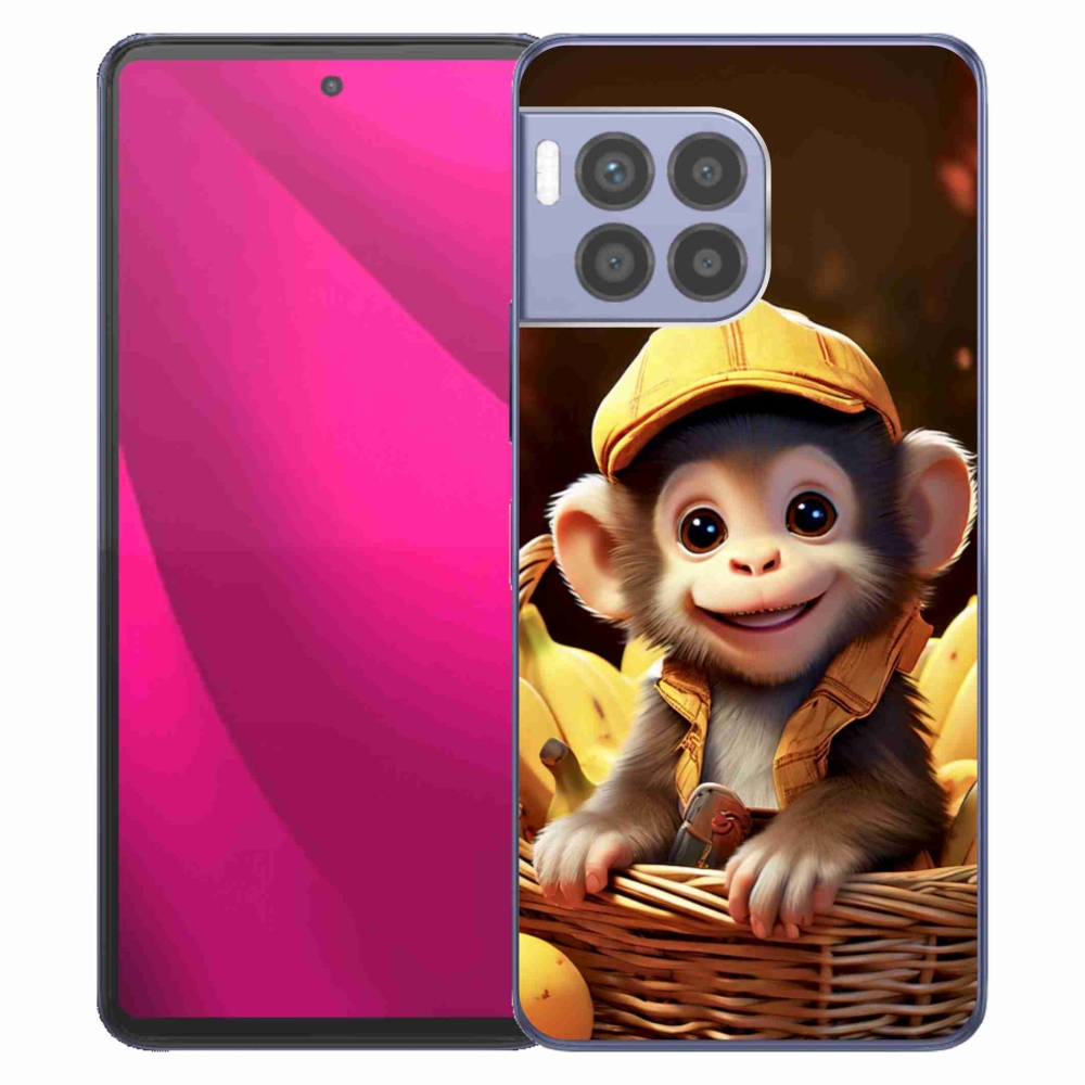 Gélový kryt mmCase na T phone 2 Pro - opice v košíku