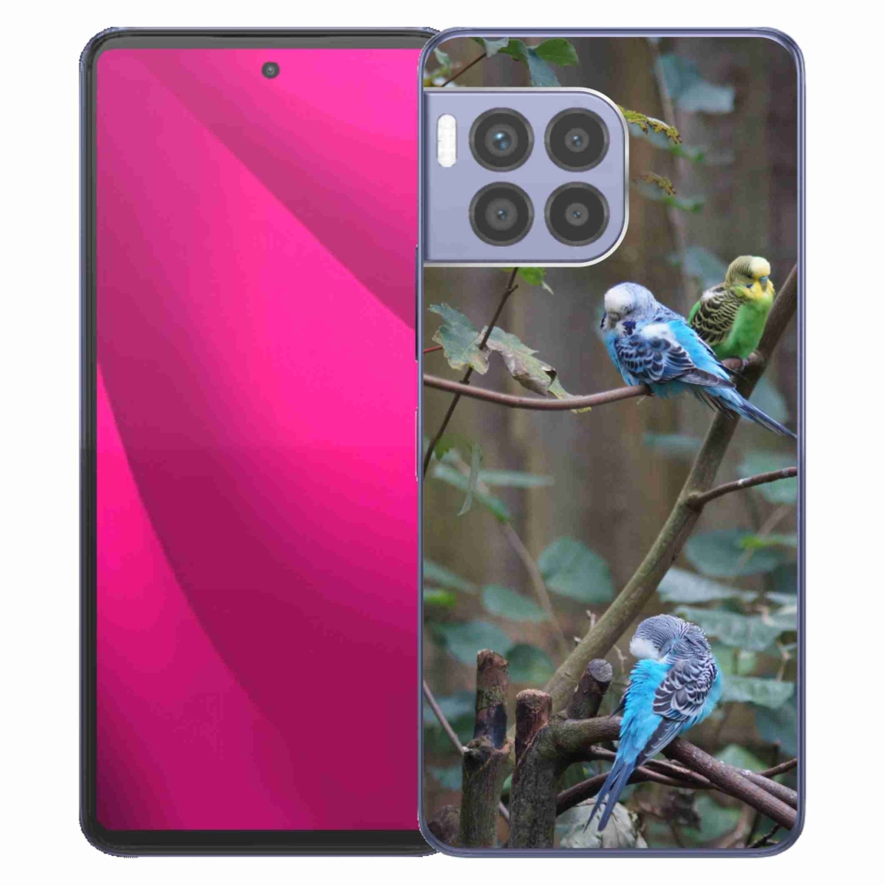 Gélový kryt mmCase na T phone 2 Pro - papagáje na vetve
