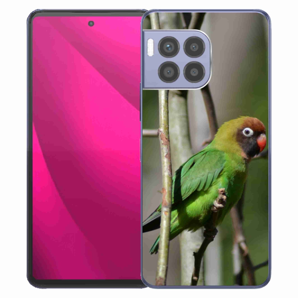 Gélový kryt mmCase na T phone 2 Pro - papagáj agapornis