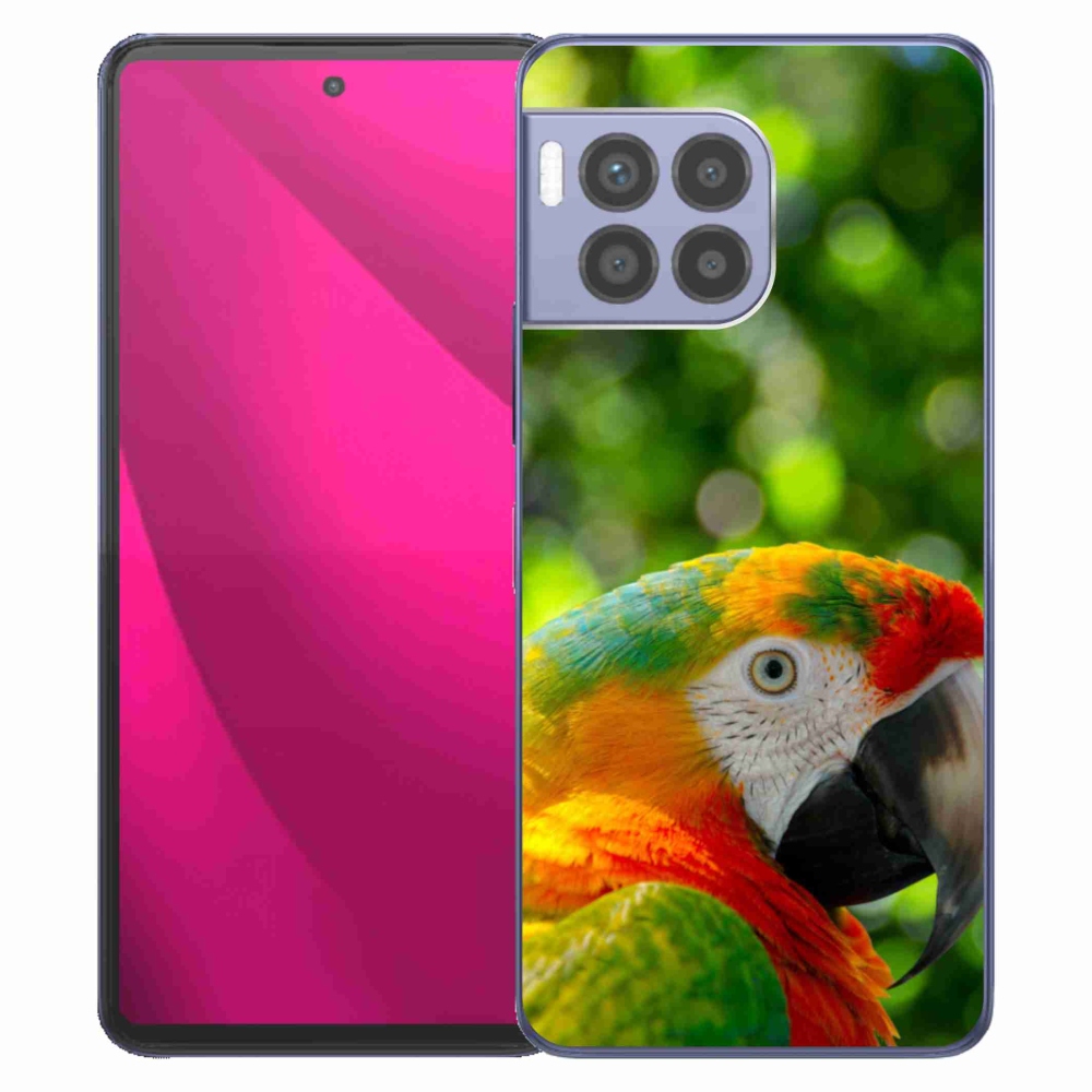 Gélový kryt mmCase na T phone 2 Pro - papagáj ara 3