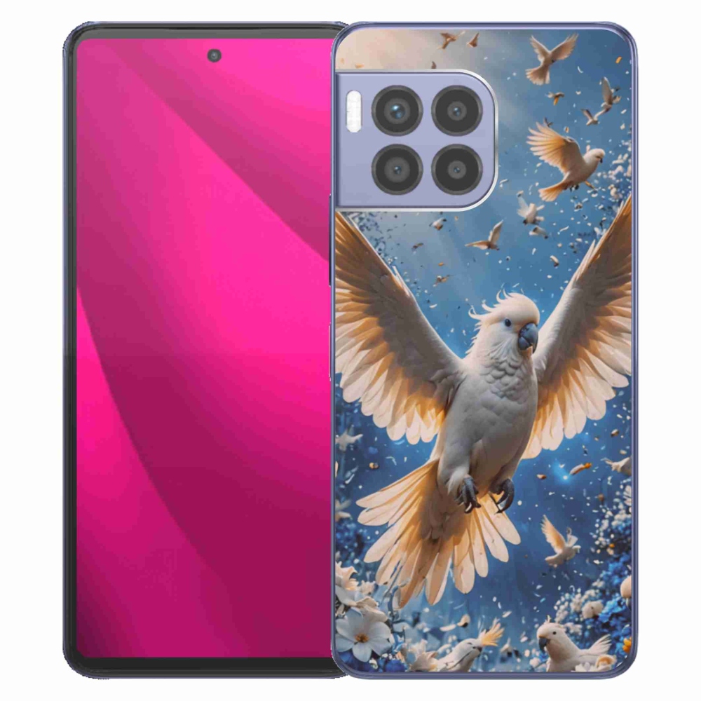 Gélový kryt mmCase na T phone 2 Pro - papagáj kakadu