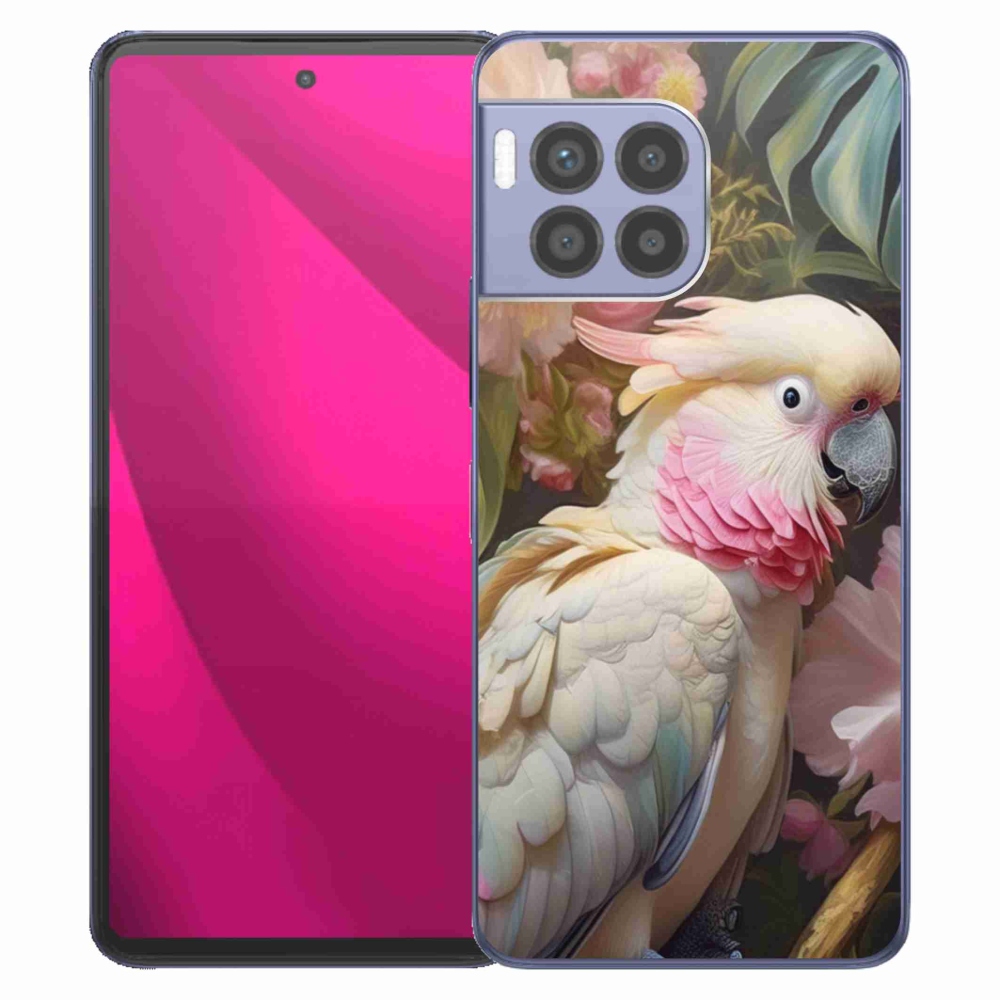 Gélový kryt mmCase na T phone 2 Pro - papagáj kakadu ružový 2