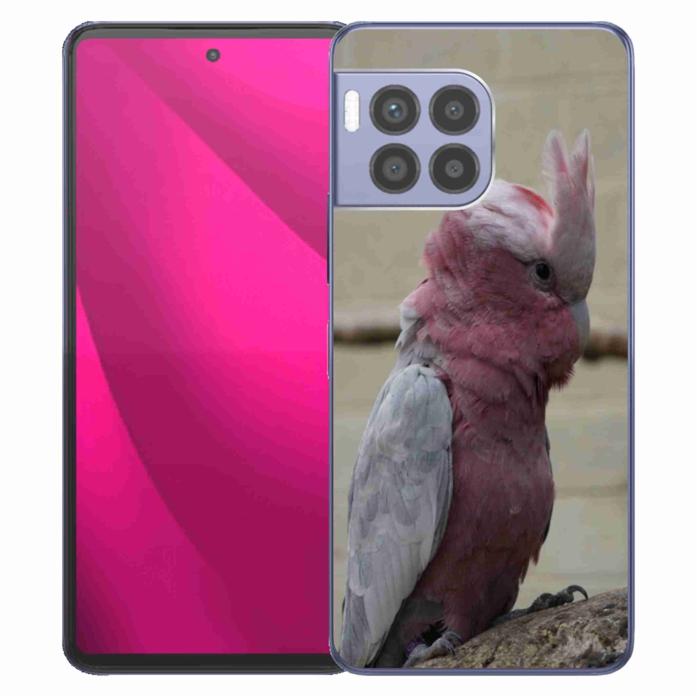 Gélový kryt mmCase na T phone 2 Pro - papagáj kakadu ružový