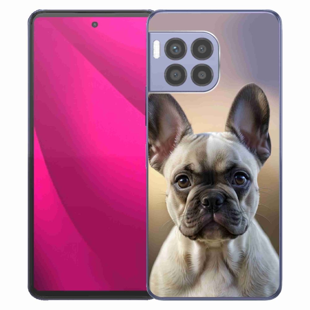 Gélový kryt mmCase na T phone 2 Pro - roztomilý francúzsky buldoček