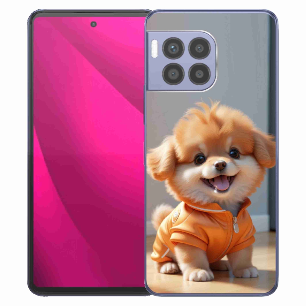 Gélový kryt mmCase na T phone 2 Pro - roztomilý pomeranian v mikine