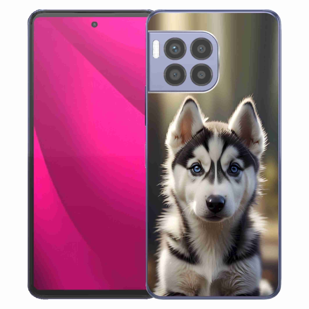 Gélový kryt mmCase na T phone 2 Pro - roztomilý sibírsky husky