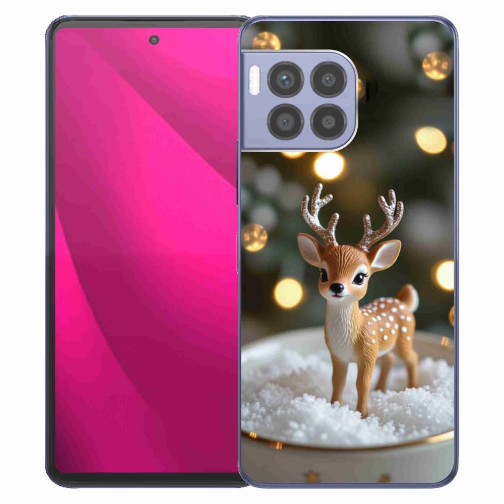 Gélový kryt mmCase na T phone 2 Pro - roztomilý vianočný jeleň
