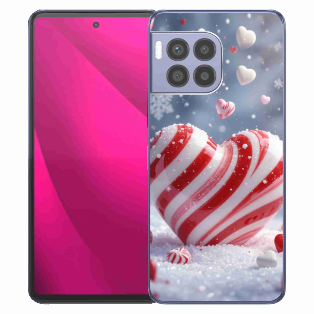 Gélový kryt mmCase na T phone 2 Pro - sladké srdce