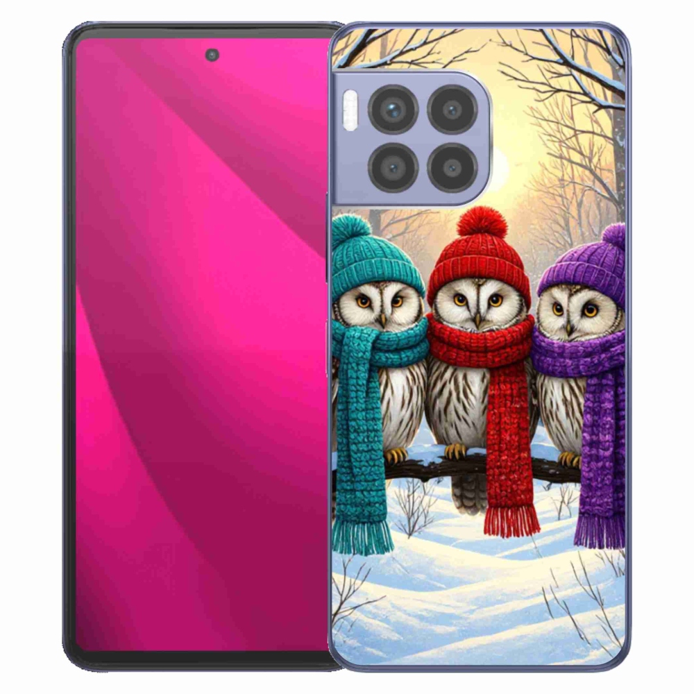 Gélový kryt mmCase na T phone 2 Pro - soví priatelia
