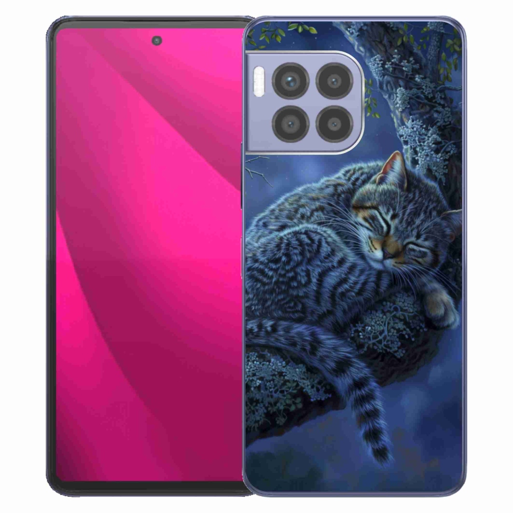 Gélový kryt mmCase na T phone 2 Pro - spiaca mačka