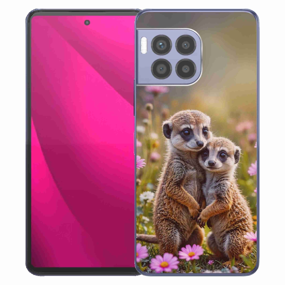 Gélový kryt mmCase na T phone 2 Pro - surikatí duo