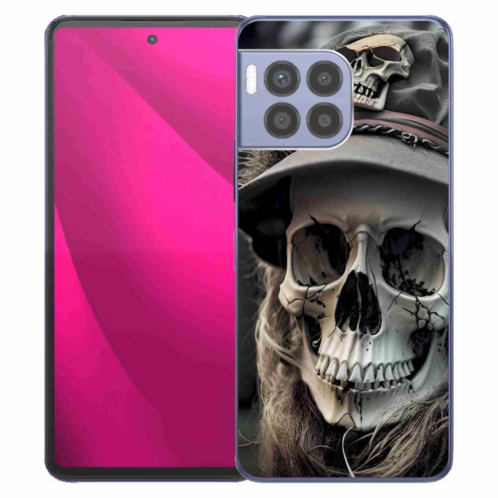 Gélový kryt mmCase na T phone 2 Pro - temná lebka