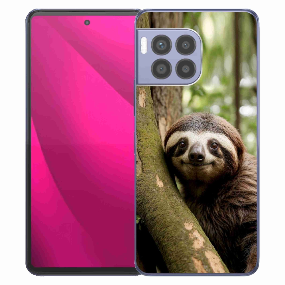 Gélový kryt mmCase na T phone 2 Pro - usmievavý leňochod