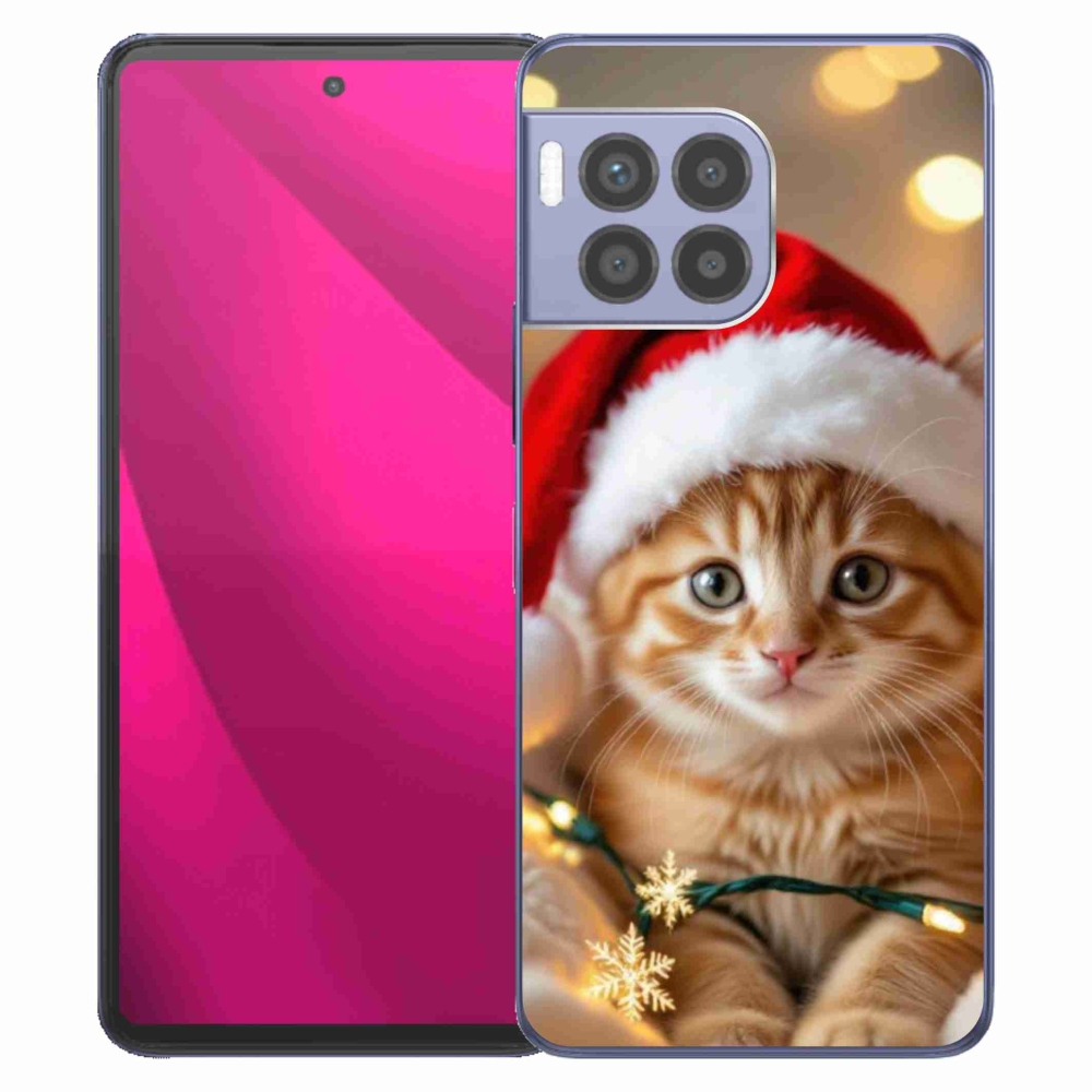 Gélový kryt mmCase na T phone 2 Pro - vianočné mačiatko