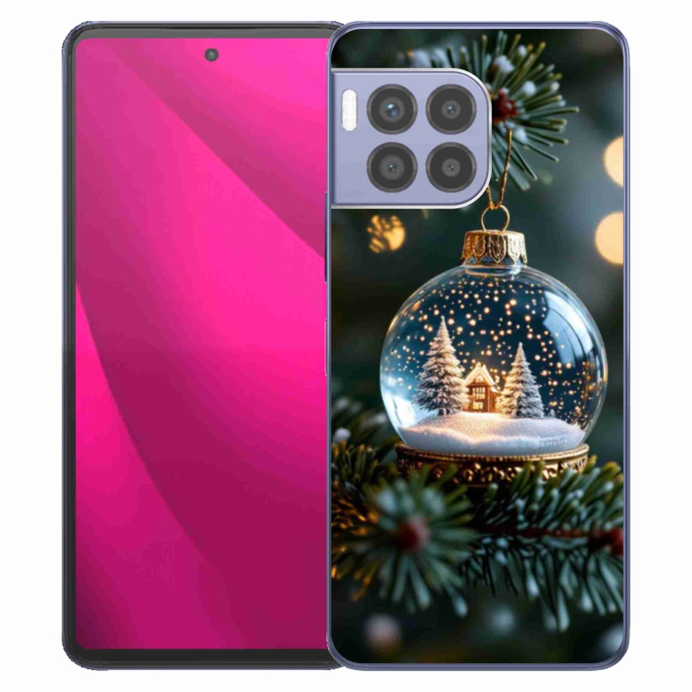 Gélový kryt mmCase na T phone 2 Pro - vianočné gule 2