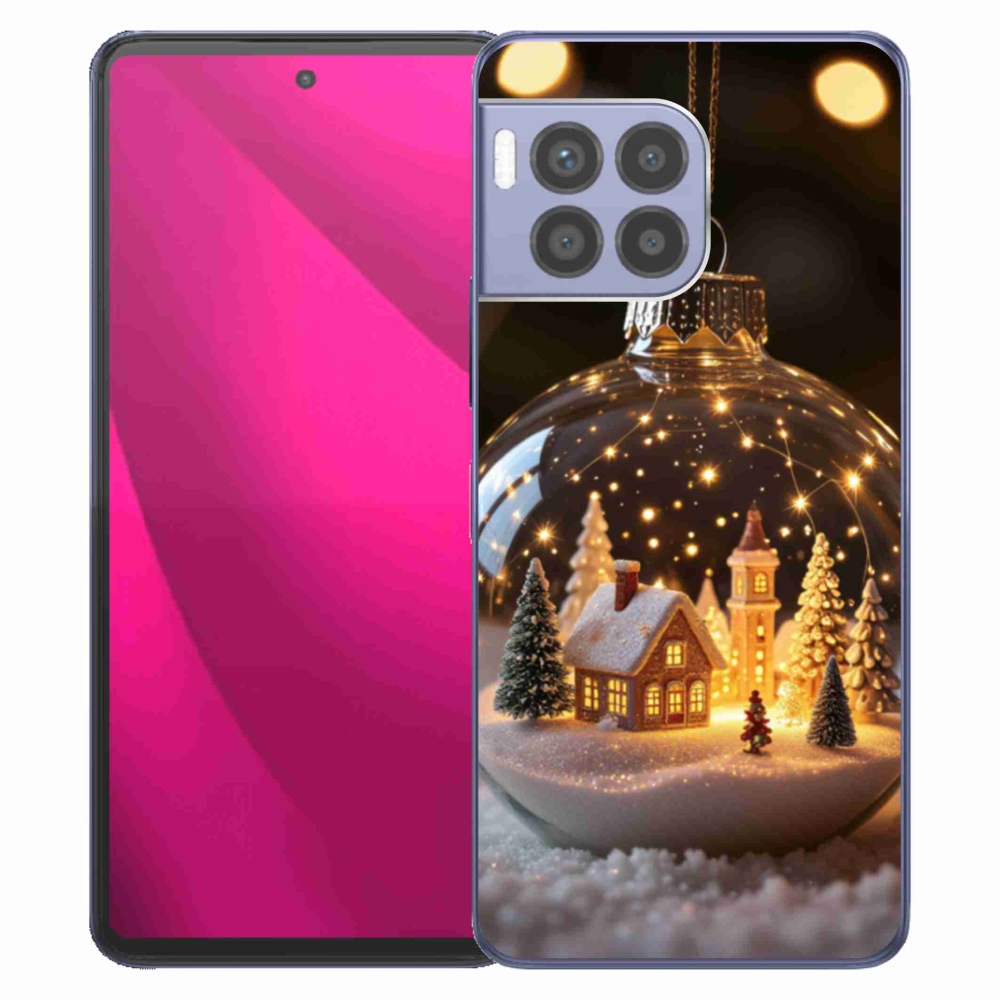 Gélový kryt mmCase na T phone 2 Pro - vianočné gule 3