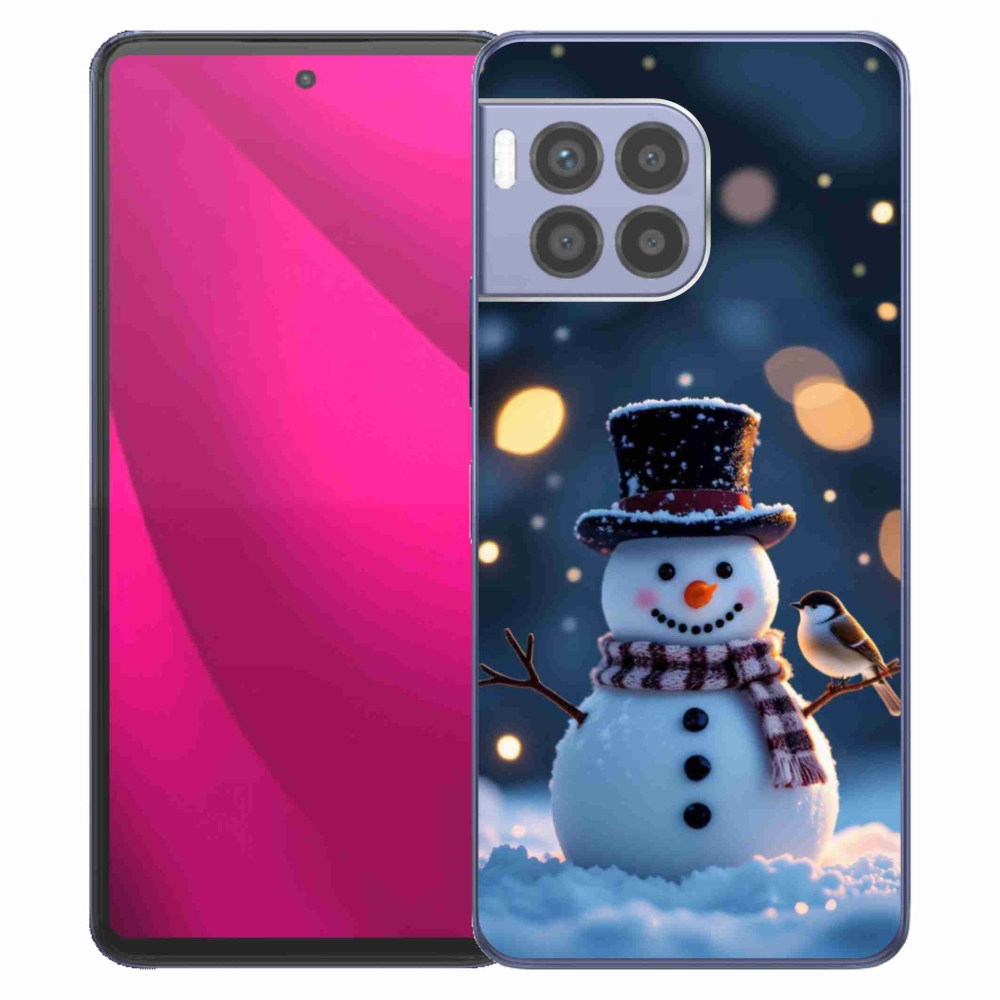 Gélový kryt mmCase na T phone 2 Pro - vianočný snehuliak