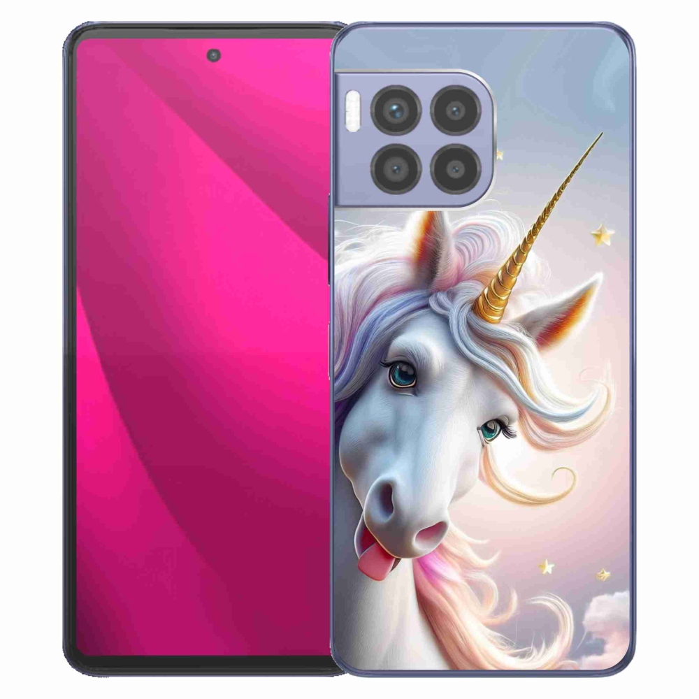 Gélový kryt mmCase na T phone 2 Pro - veselý jednorožec