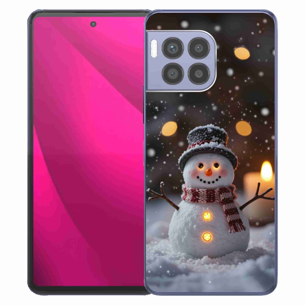 Gélový kryt mmCase na T phone 2 Pro - veselý snehuliak