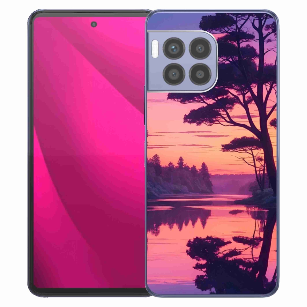 Gélový kryt mmCase na T phone 2 Pro - západ slnka nad jazerom