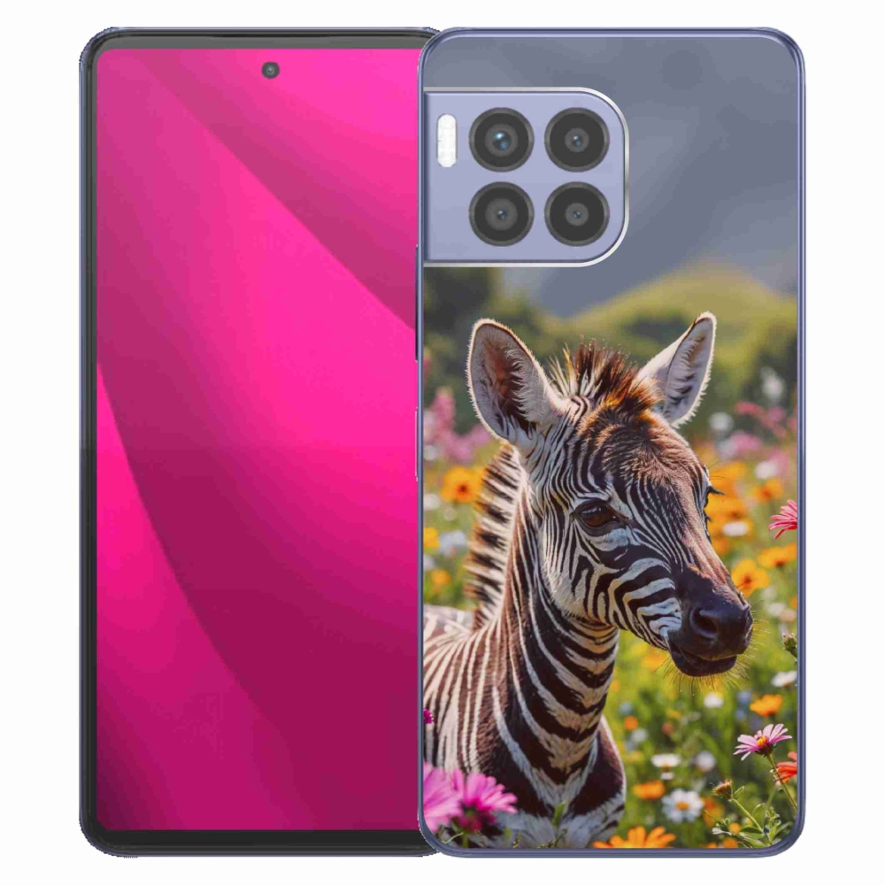 Gélový kryt mmCase na T phone 2 Pro - zebra na lúke