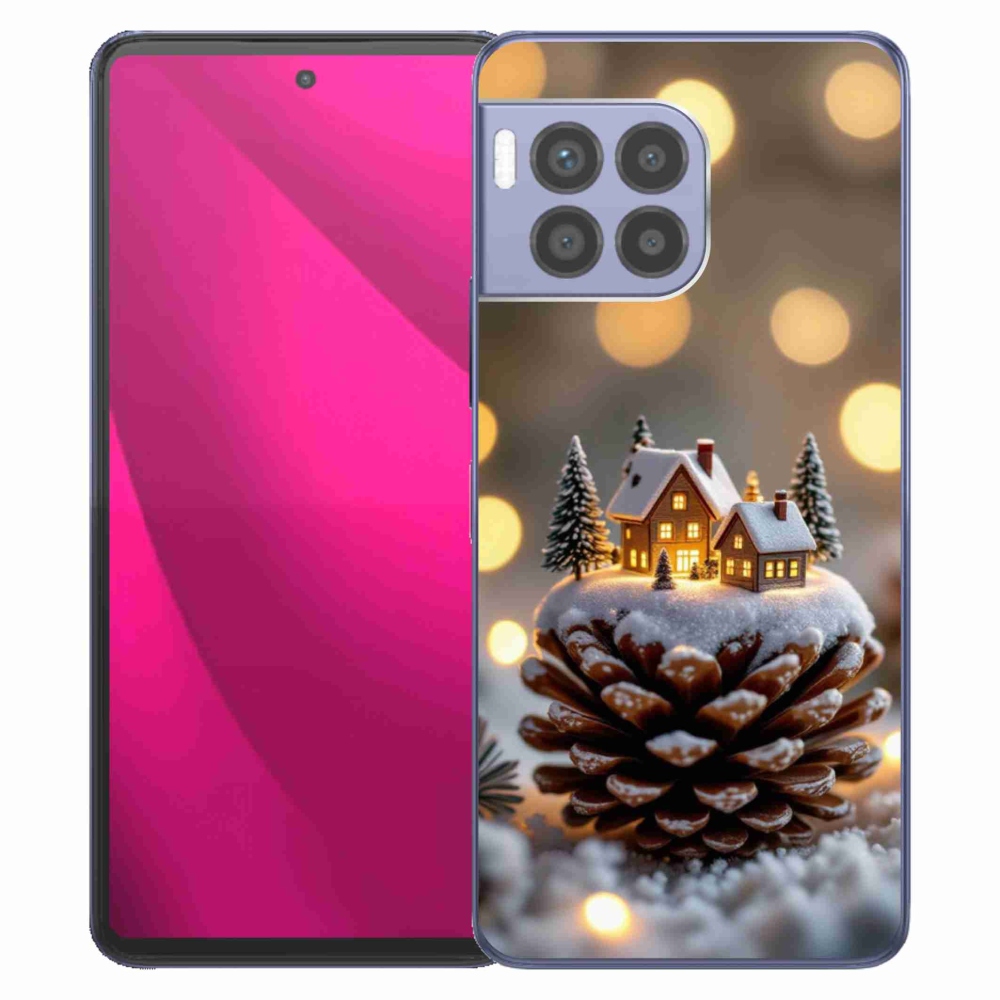 Gélový kryt mmCase na T phone 2 Pro - zimná dedinka