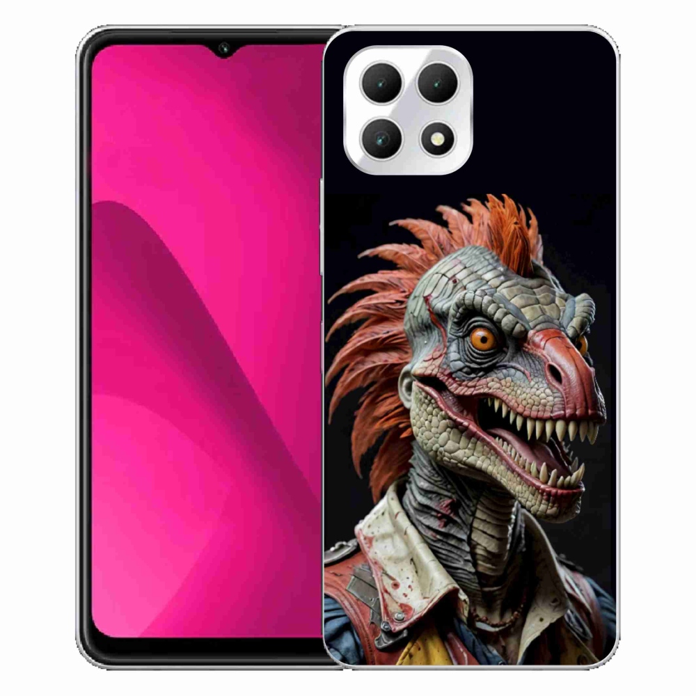 Gélový kryt mmCase na T phone 2 - punk dinosaurus
