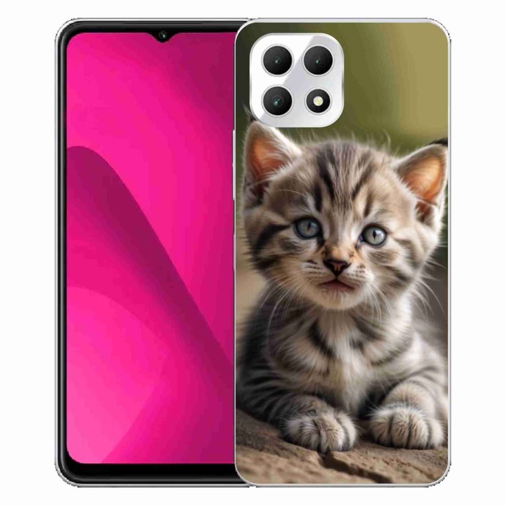Gélový kryt mmCase na T phone 2 - roztomilé mačiatko 9