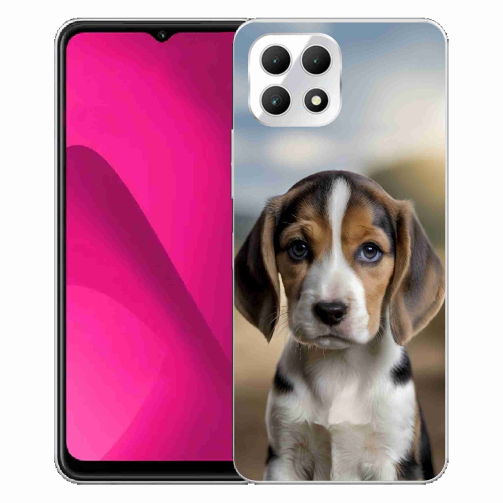 Gélový kryt mmCase na T phone 2 - roztomilý bígl