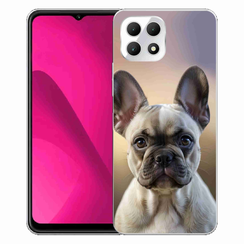 Gélový kryt mmCase na T phone 2 - roztomilý francúzsky buldoček