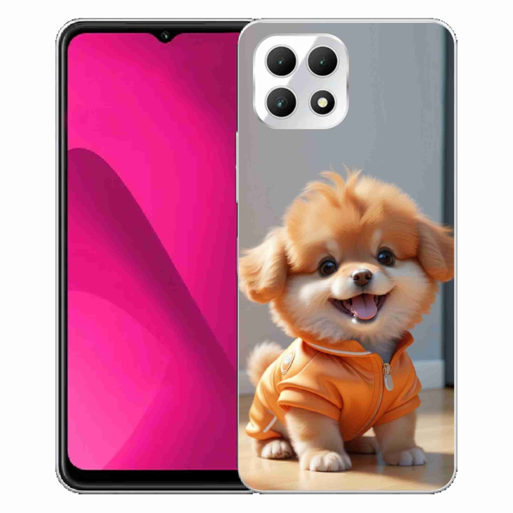 Gélový kryt mmCase na T phone 2 - roztomilý pomeranian v mikine