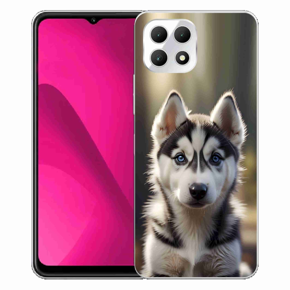 Gélový kryt mmCase na T phone 2 - roztomilý sibírsky husky